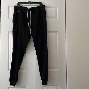 Figs scrubs black jogger bottoms - like new! Size XL tall